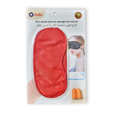 ITALO Colourful Eye Mask and Ear Plug Set (Red)